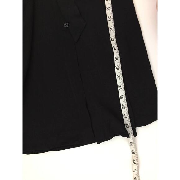 1. State Flutter Sleeve Midi Dress in Rich Black Fit & Flair Size X-Small - Picture 7 of 8